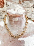 Crystal Chain Link Necklace