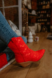 Rowdy Red Lace Boots
