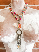 Multi Color Charm Necklace