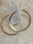 Etched Gold Hoops