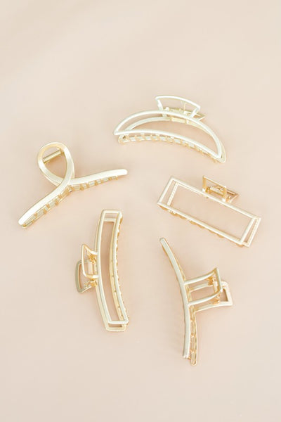 Gold Hair Clips