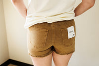 Hallie Colored Cut Off Denim Shorts