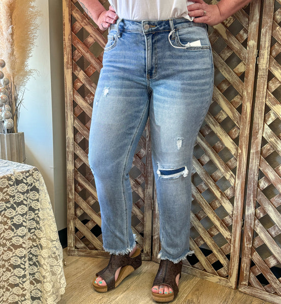 Miami Mid Rise Straight Denim