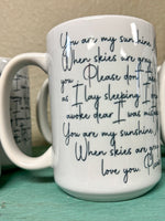 Lyric Coffee Mugs