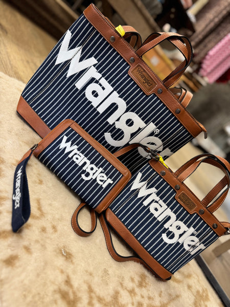 Pinstriped Wrangler Logo Bag & Accessories