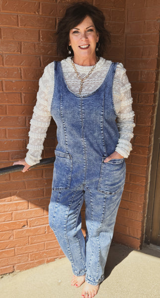 Brittany Denim Romper Overalls