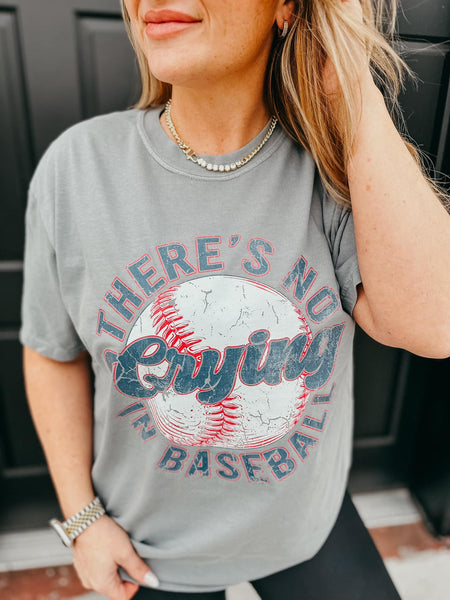 There's No Crying in Baseball Tee-ALL SIZES