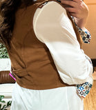 Wildflowers & Wild Horses Vest-CURVY