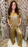 Gold Rush Top & Pants Set