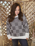 Strikeout Checkerboard Sweater