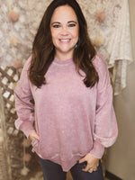 Dreamer Pocketed Sweatshirt-CURVY