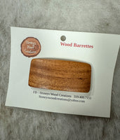 Wood Barettes