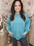 Dreamer Pocketed Sweatshirt-CURVY