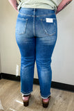 Kicked To The Curb High Rise Straight Denim-CURVY