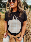 Plaid Pumpkin Tee