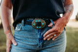 Tooled Turquoise Belt