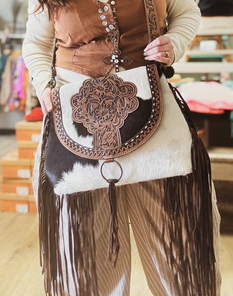 American Darling Tooled Messenger Bag