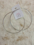 Large Silver Hoops