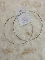 Large Silver Hoops