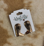 Boot Post Earrings