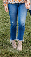 Backroad Baby Slim Straight Crop Denim