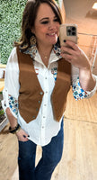 Wildflowers & Wild Horses Vest-CURVY