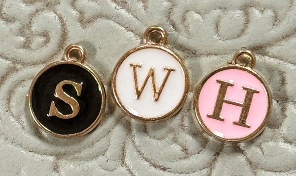 Letter Charm Bar Charms (#1)