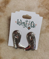 Boot Post Earrings