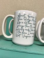 Lyric Coffee Mugs