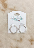 Scalloped Hoop Earrings