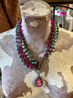 Colorful Layered Bead Necklace