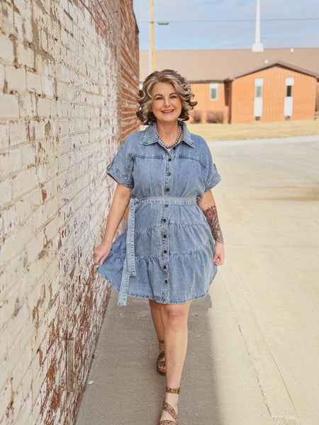 Lady Blue Denim Dress