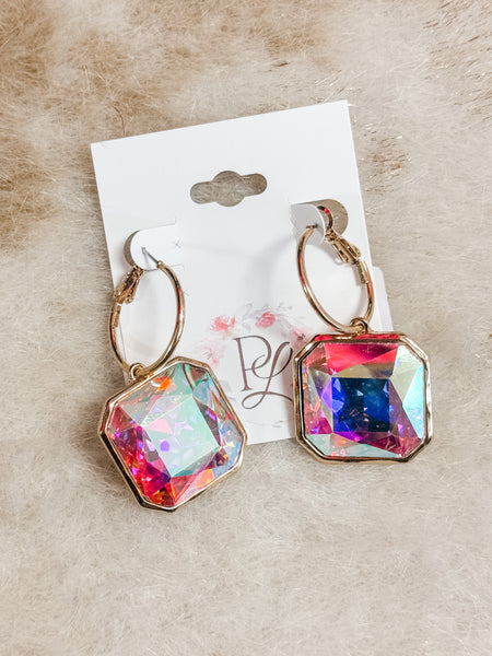 AB Rounded Square Earrings