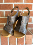 Isabella Hand Tooled Wedges