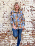 Turn The Tables Flannel Top