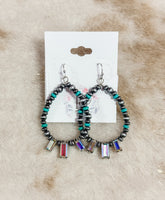 Turq & Navajo Crystal Necklace & Earrings