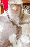 Large Chain Lariat Necklace