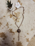 Concho Chain Lariat Necklace