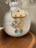 Crystal Cross Earrings