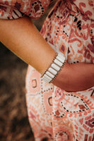 Marble & Copper Rectangle Bracelet