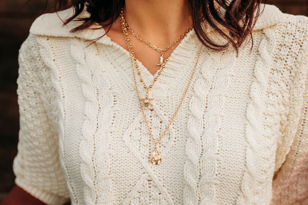 Western Triple Chain Necklace