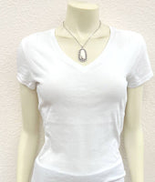 Bubble Rimmed White Turquoise Necklace