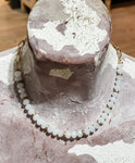 Simple White Bead Necklace