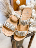 Gold Shine Sandals