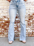 Split Decisions High Rise Flare Denim