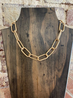 Large Paperclip Chain Necklace