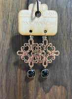Crystal Cross Earrings
