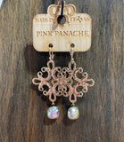 Crystal Cross Earrings